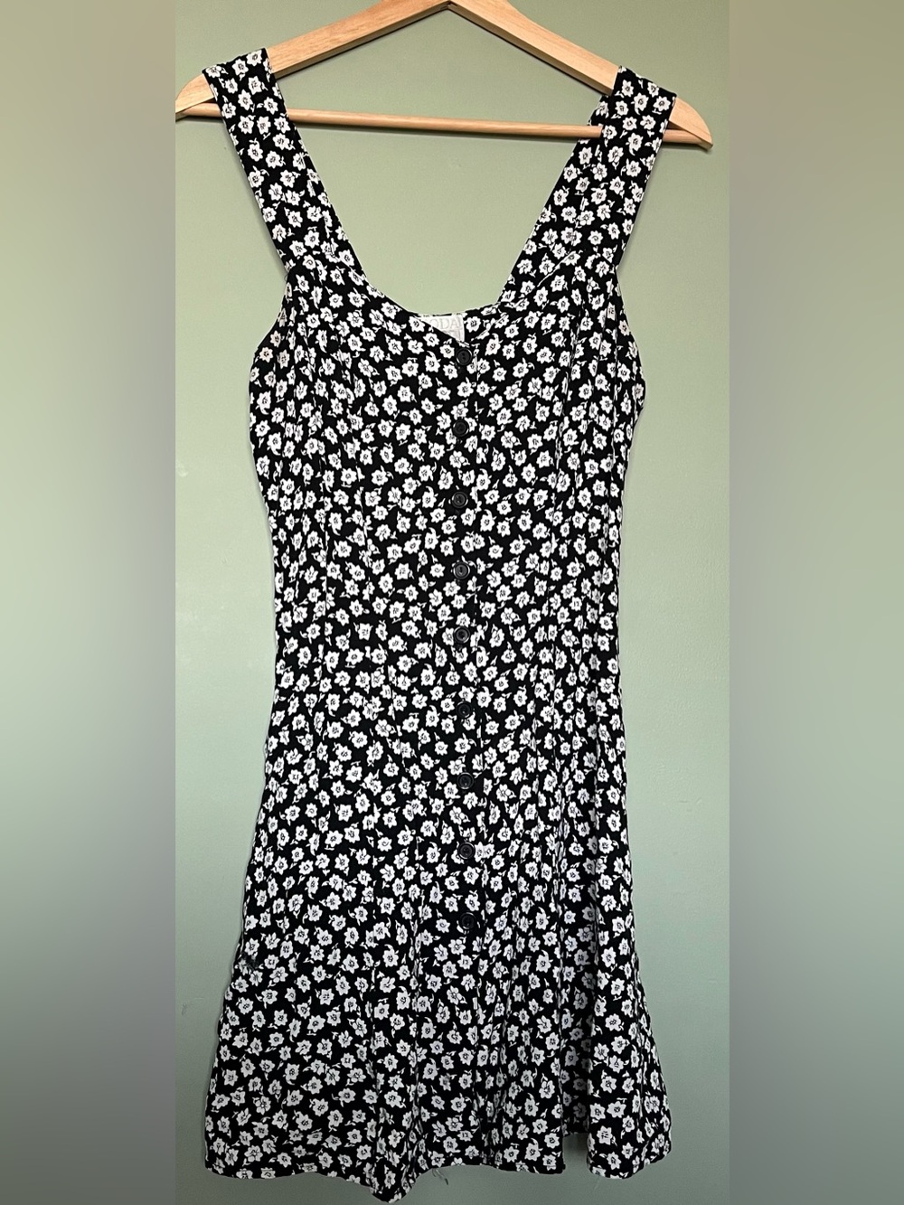 Black & White Floral Mini Dress